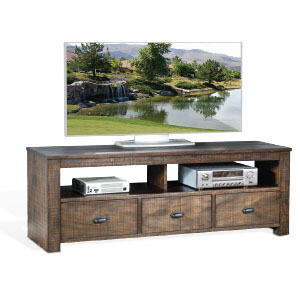 Homestead 74" TV Console w/ 3 Drawers