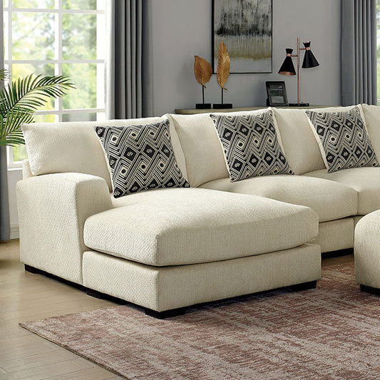 Kaylee-U-Shaped Sectional (Left Chaise) + Ottoman