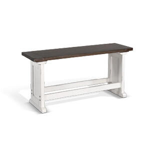 Carriage House Counter Side Bench, Wood Seat