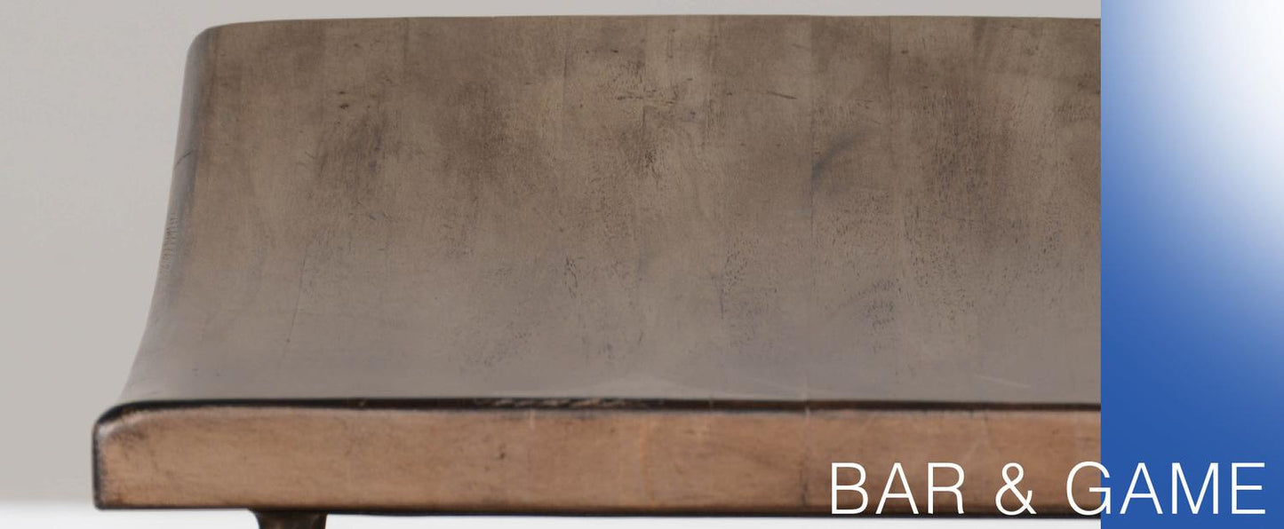 30"H Stool, Wood Seat