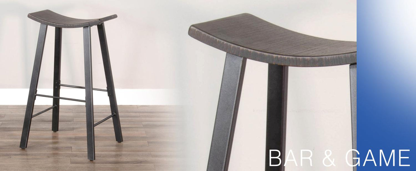 30 H Stool, Wood Seat