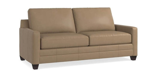 Carolina Leather Thin Track Arm Sofa