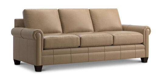 Carolina Leather Panel Arm Sofa