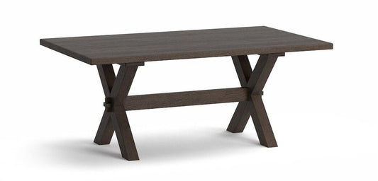 Crossbuck Oak Dining Table