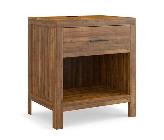 Midtown Maple Charging Bedside Table