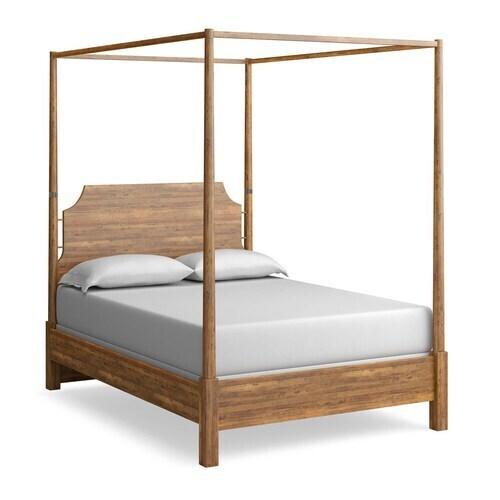 Midtown Maple Queen Canopy Bed