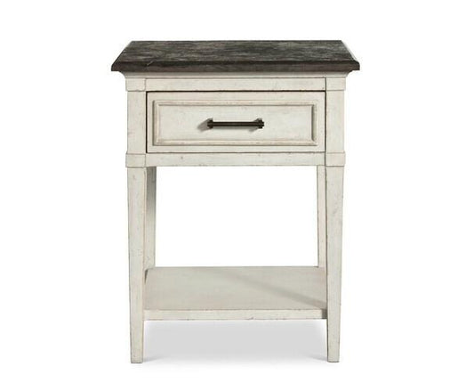 Bella Stone Top Bedside Table