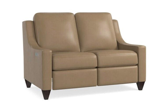 Motion Reclining Leather Loveseat