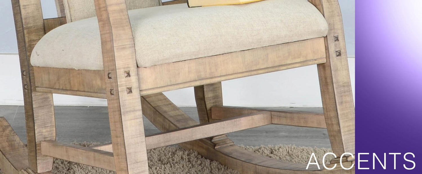 Beach Pebble Rocker, Cushion Seat & Back