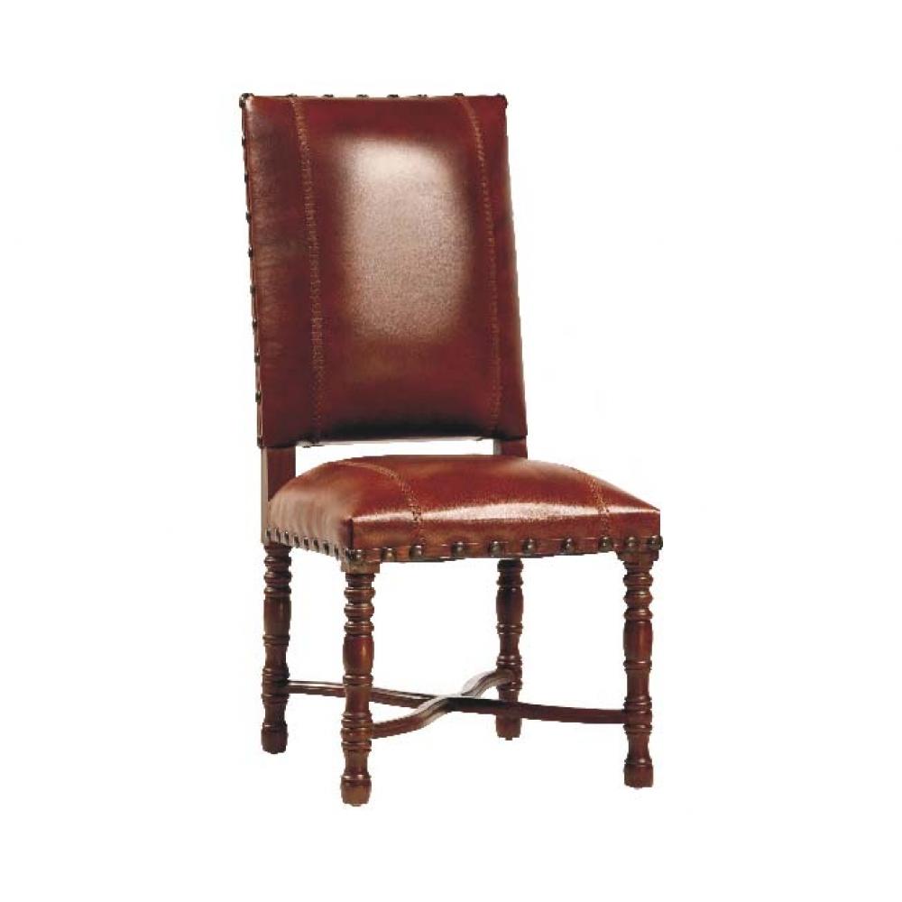 Flamboyan Side Chair W/saddle Leather