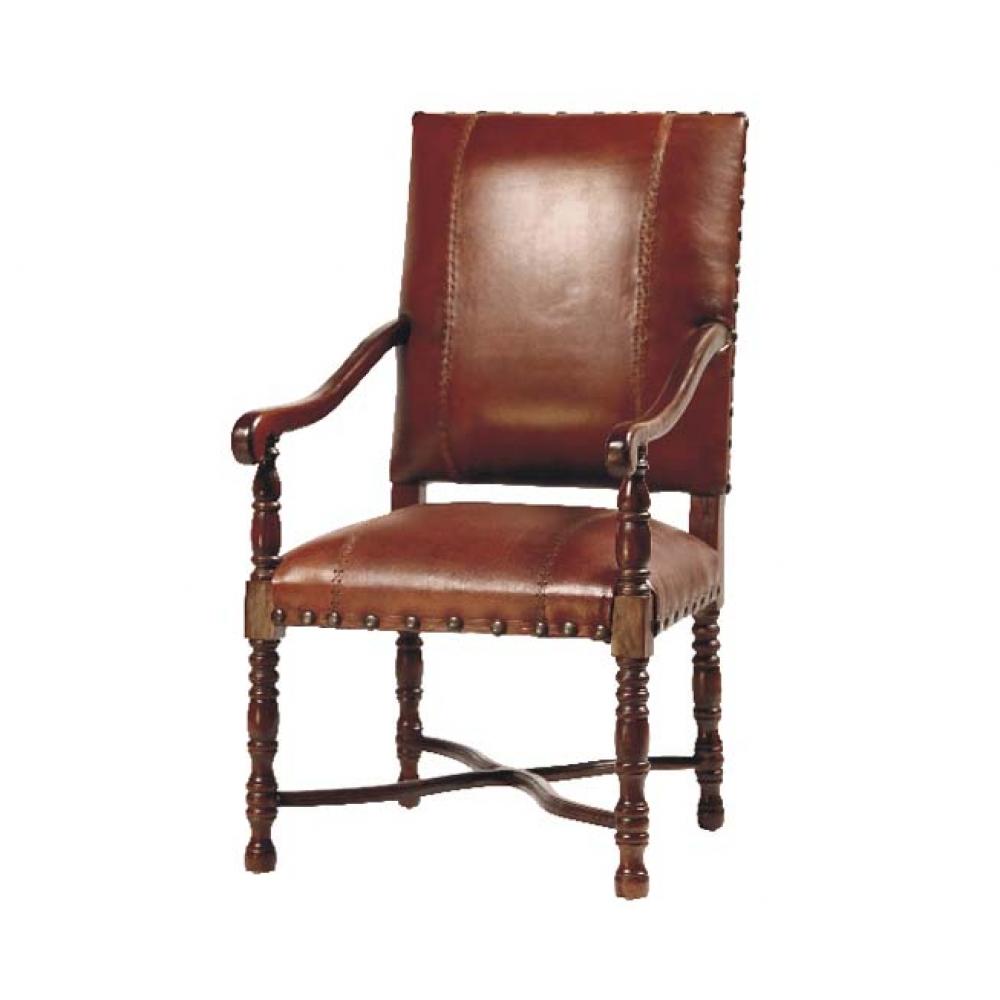 Flamboyan Arm Chair W/saddle Leather