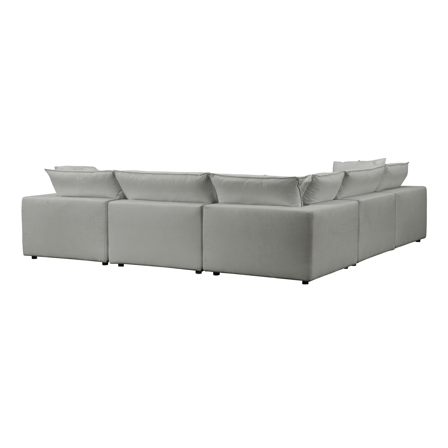 Cali Slate Modular 5 Piece L-Sectional
