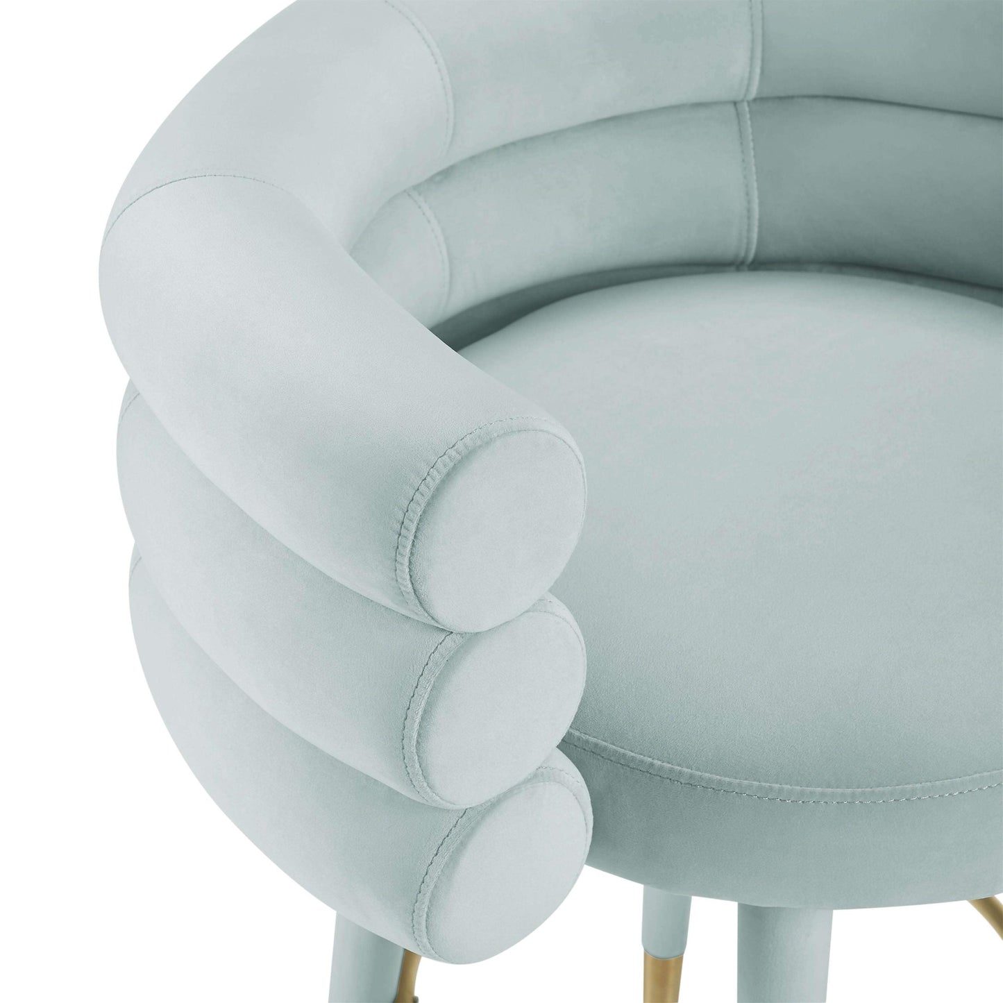 Betty Mint Green Velvet Barstool