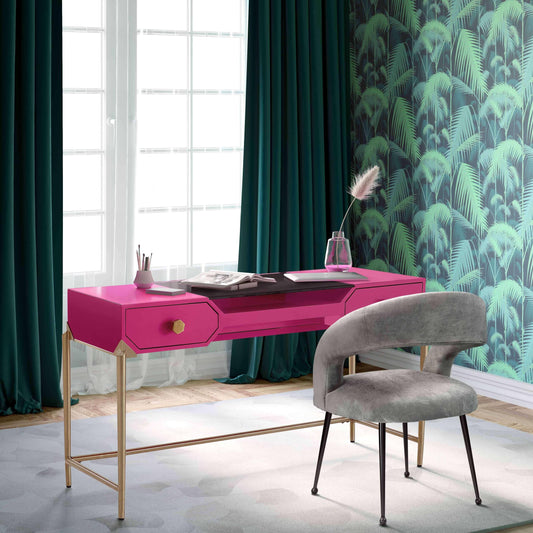 Bajo Pink Lacquer Desk