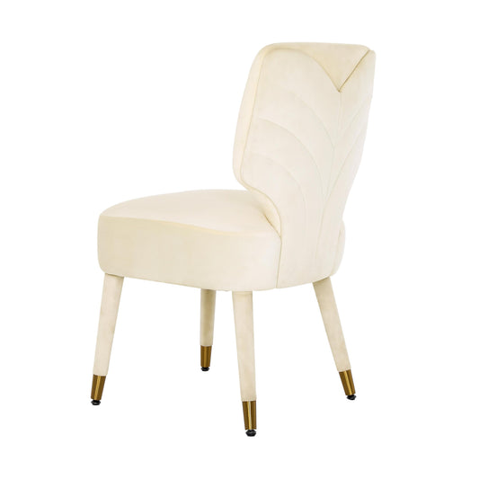 Athena Cream Velvet Dining Chair by Inspire Me! Home Decor