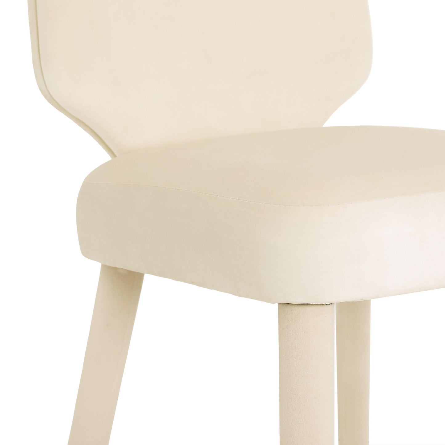 Athena Cream Velvet Counter Stool by Inspire Me! Home Decor