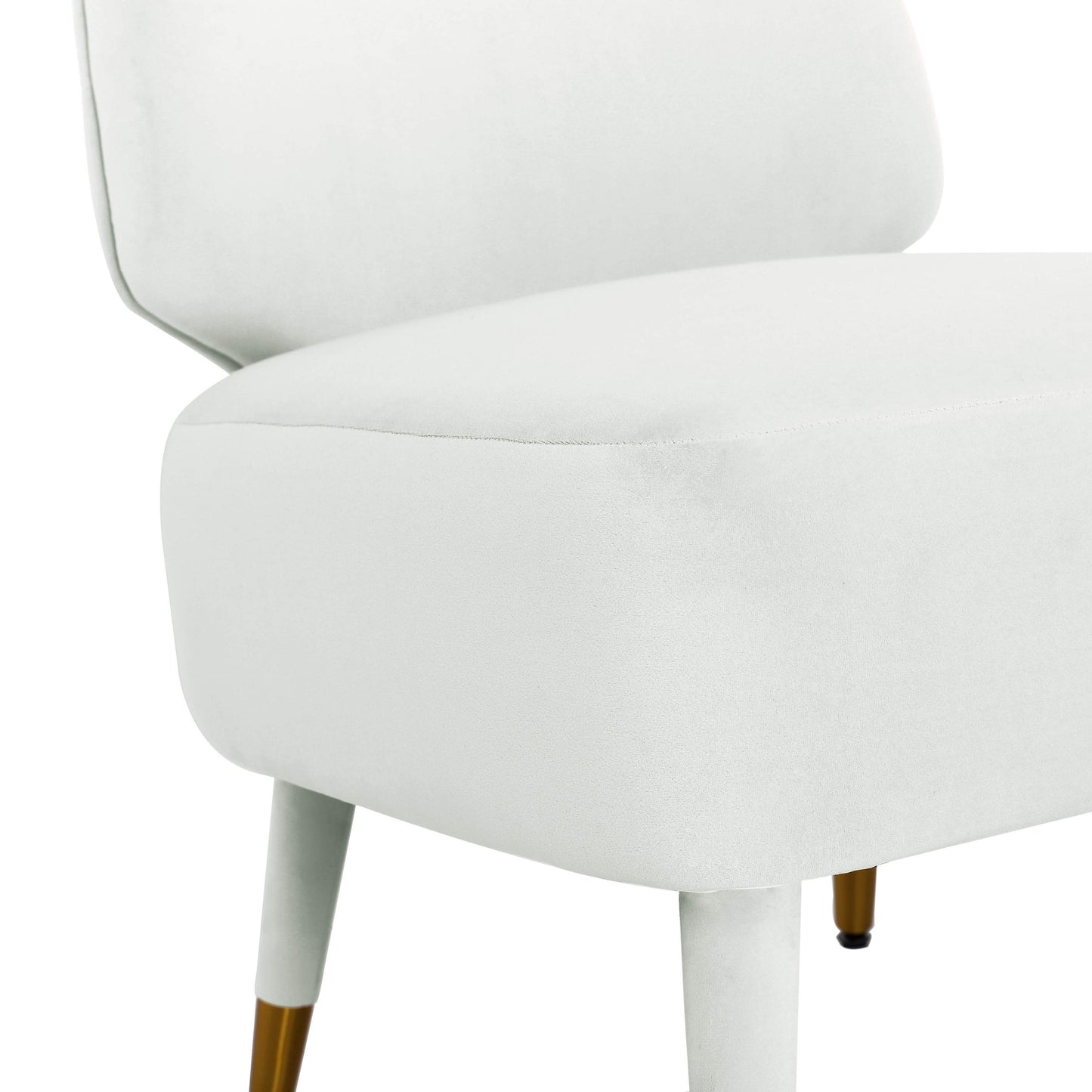 Athena Light Grey Velvet Accent Chair by Inspire Me! Home Decor