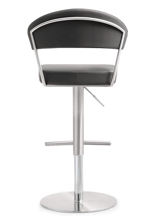 Cosmo Grey Steel Adjustable Barstool