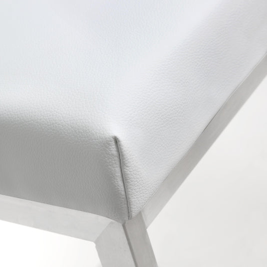 Helsinki White Steel Barstool (Set of 2)