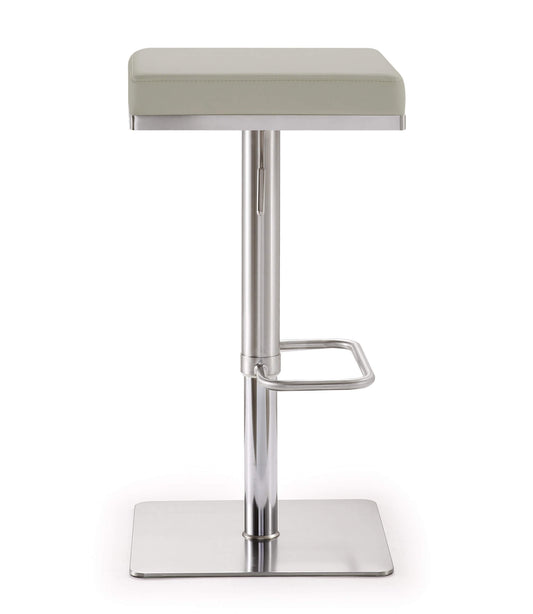 Bari Light Grey Stainless Steel Barstool