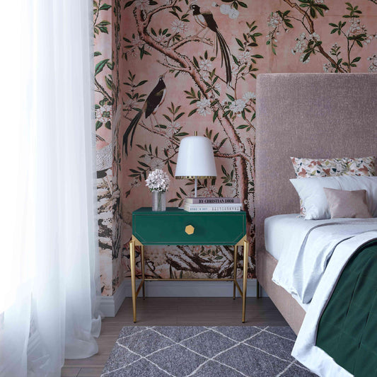 Bajo Green Lacquer Side Table