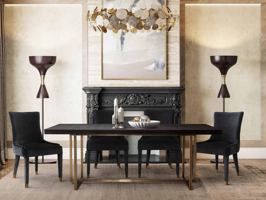 Mason Black 79" Dining Table