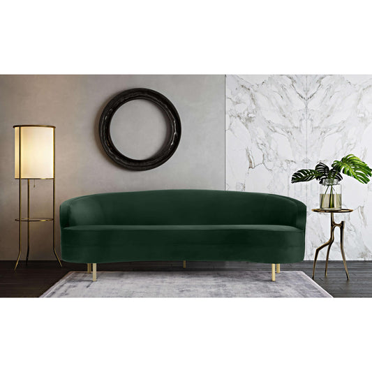 Baila Forest Green Velvet Sofa