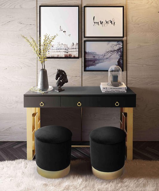 Pri Black Storage Ottoman