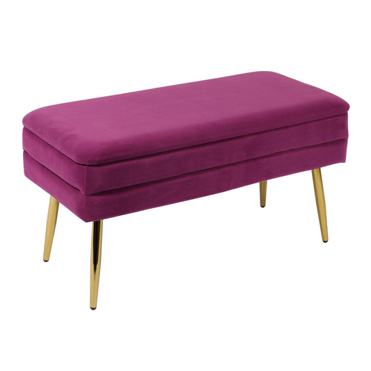 Ziva Plum Storage Bench
