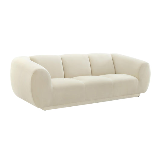 Emmet Cream Velvet Sofa