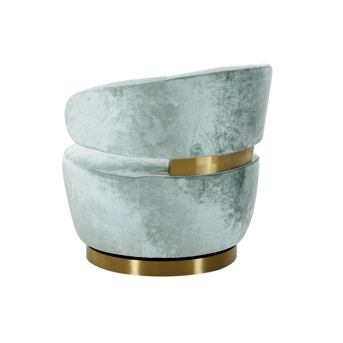 Austin Robins Egg Blue Velvet Chair