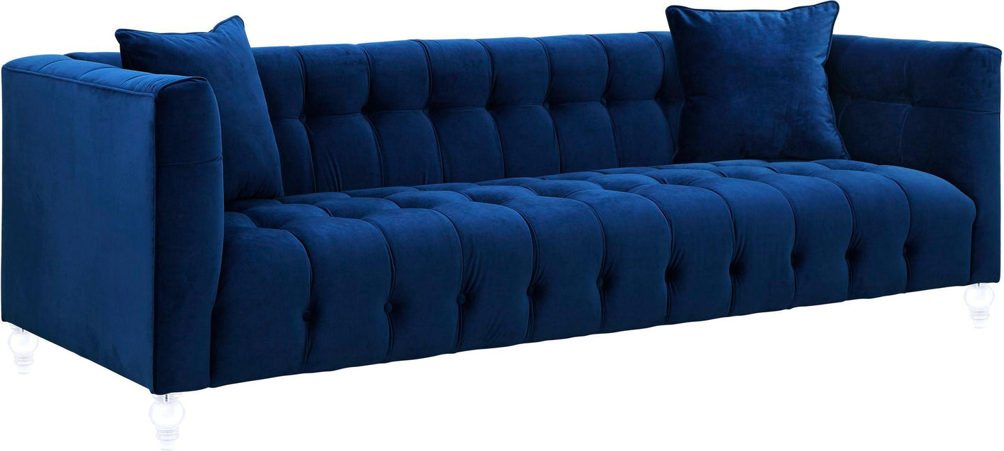 Bea Navy Velvet Sofa