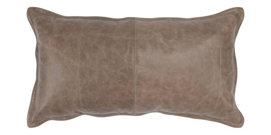 Leather Sandstorm Taupe Pillow Cover
