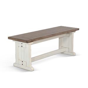 Side Bench w/ Wood Seat