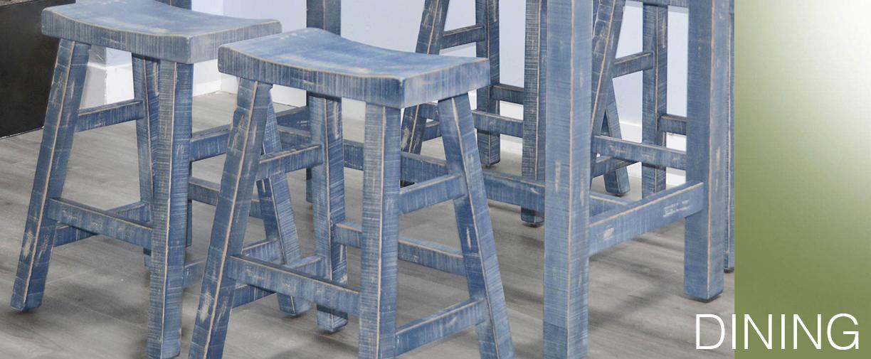 Ocean Blue 24'H Bench