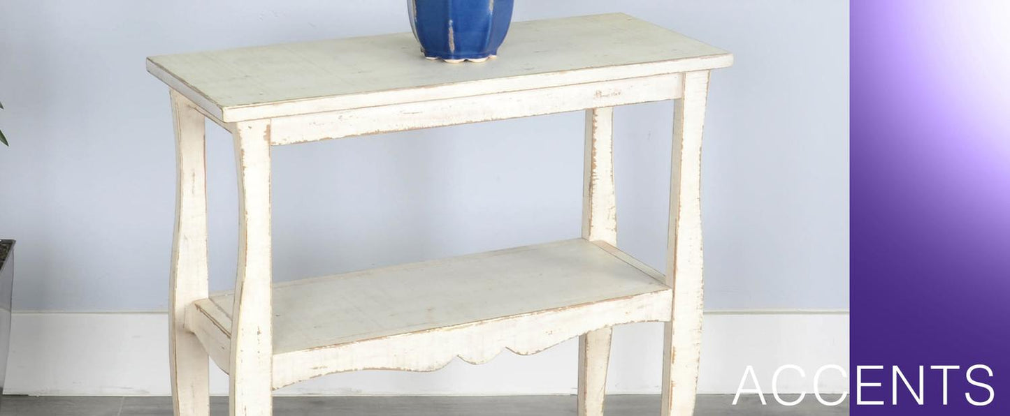 White Sand Side Table