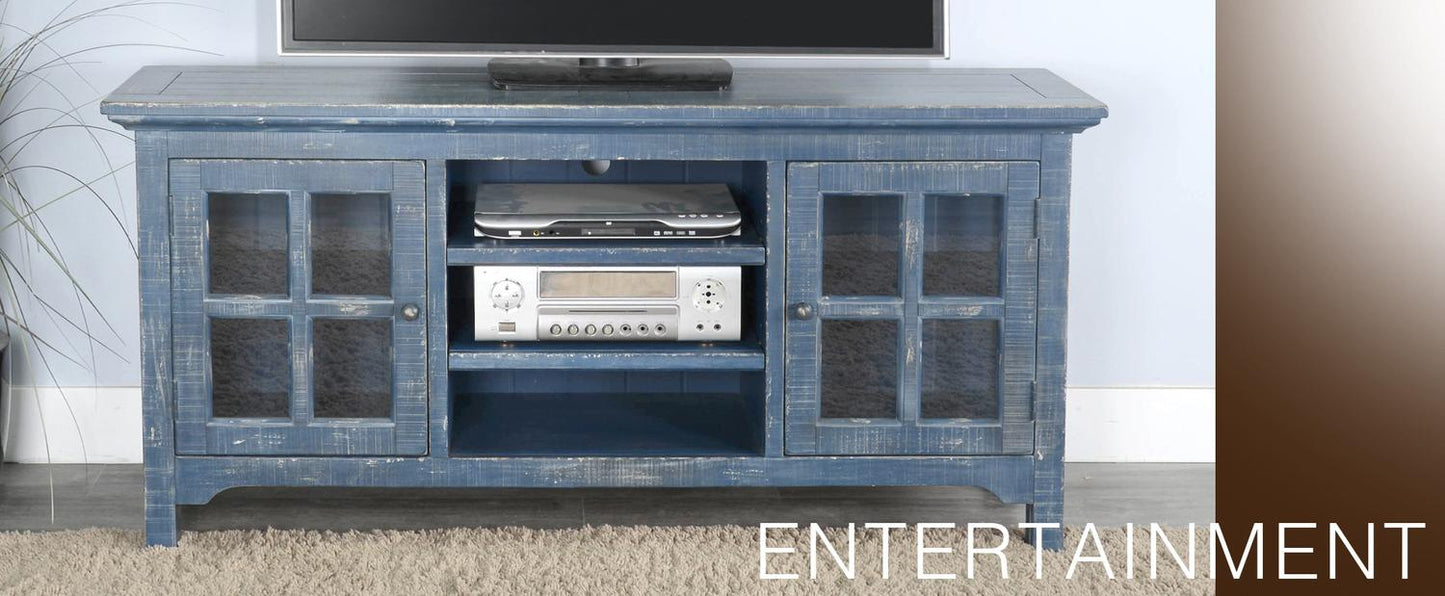 Ocean Blue TV Console