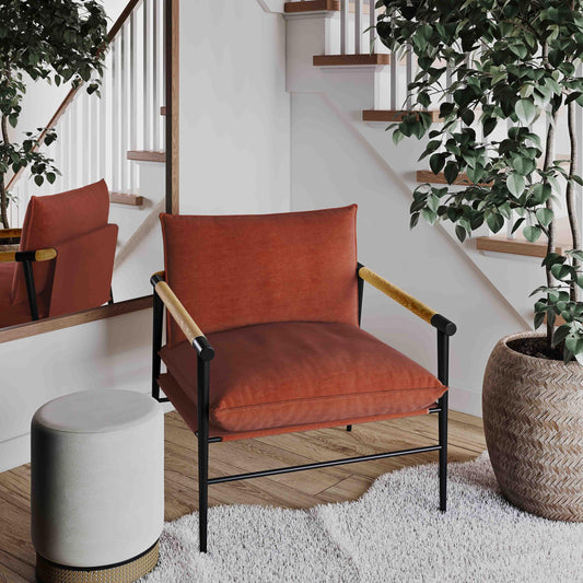 Cali Rust Accent Chair