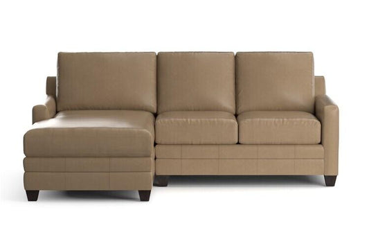 Carolina Leather Thin Track Arm L Chaise Sect