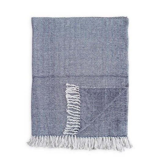 Phoebe Navy Throw
