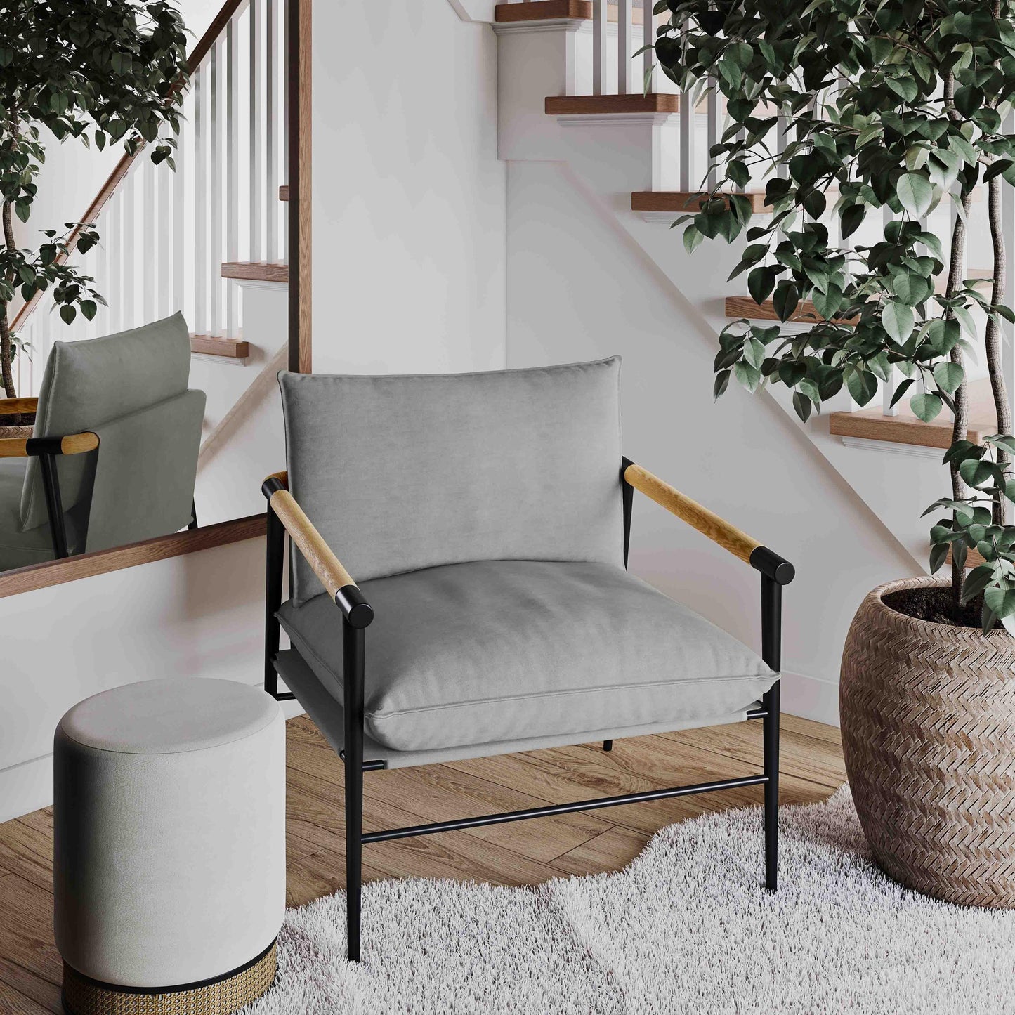 Cali Slate Accent Chair