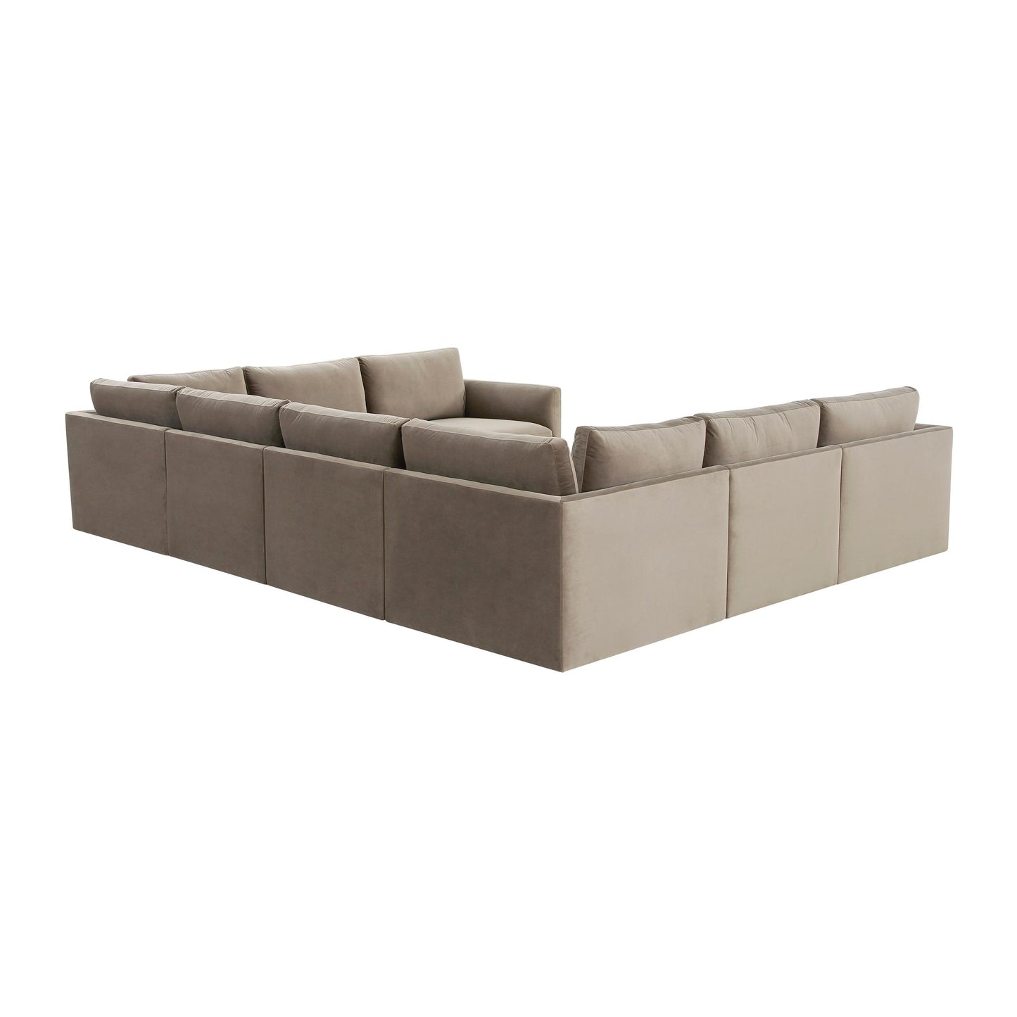 Willow Taupe Modular 8 Piece Large U Sectional
