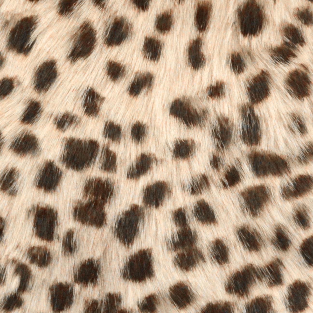 Leopard Print Goatskin 20" Pillow