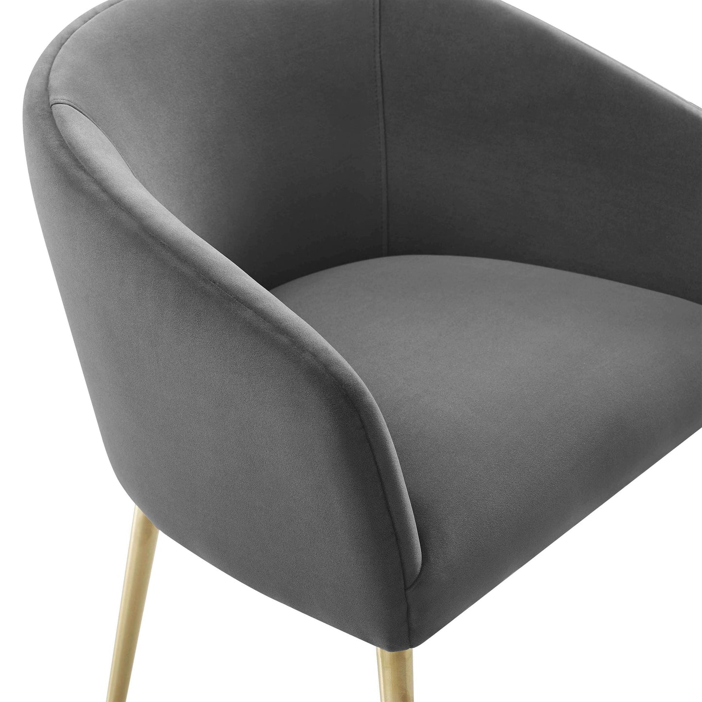 Arya Performance Velvet Grey Dining Chair