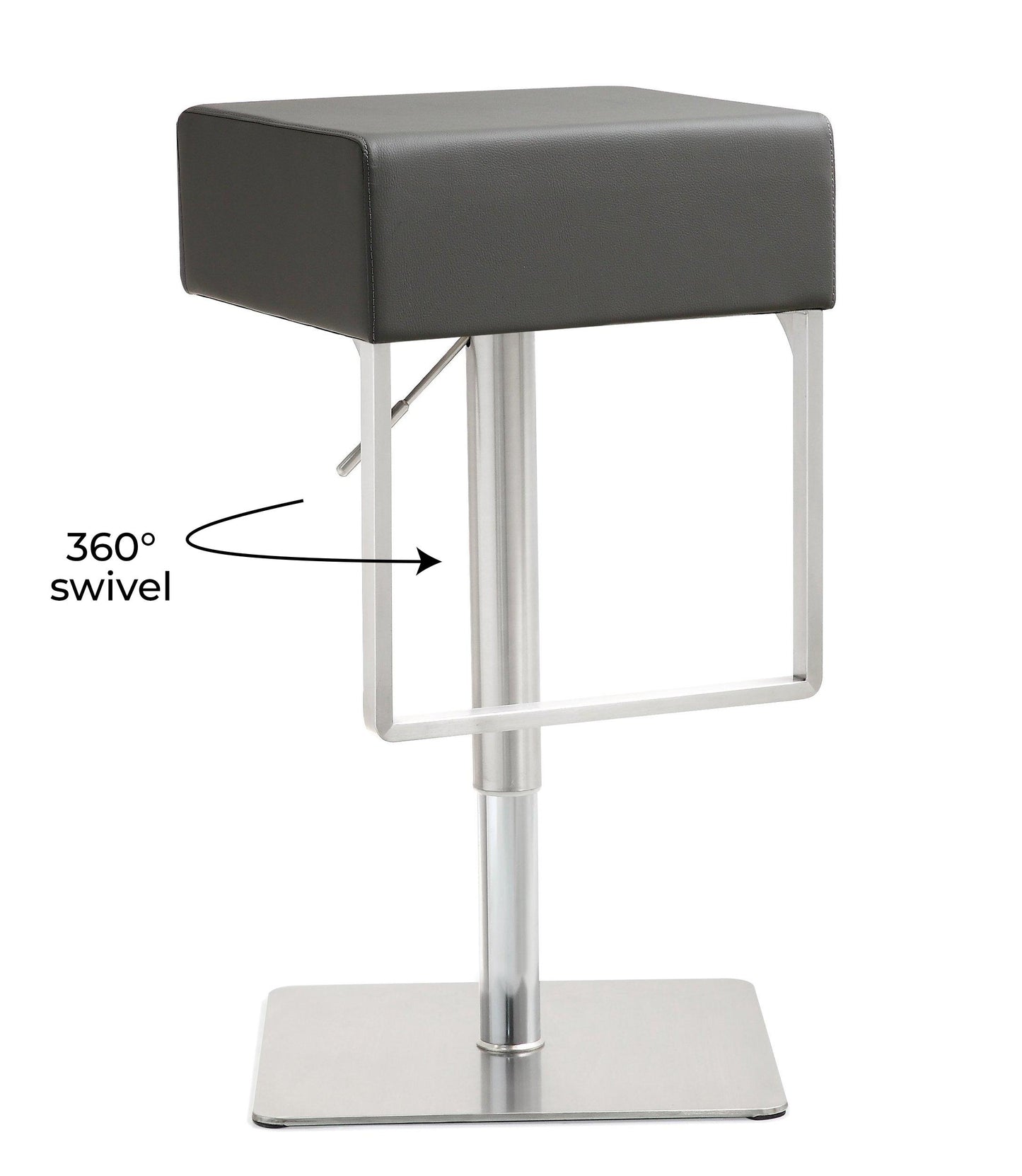 Seville Grey Steel Barstool