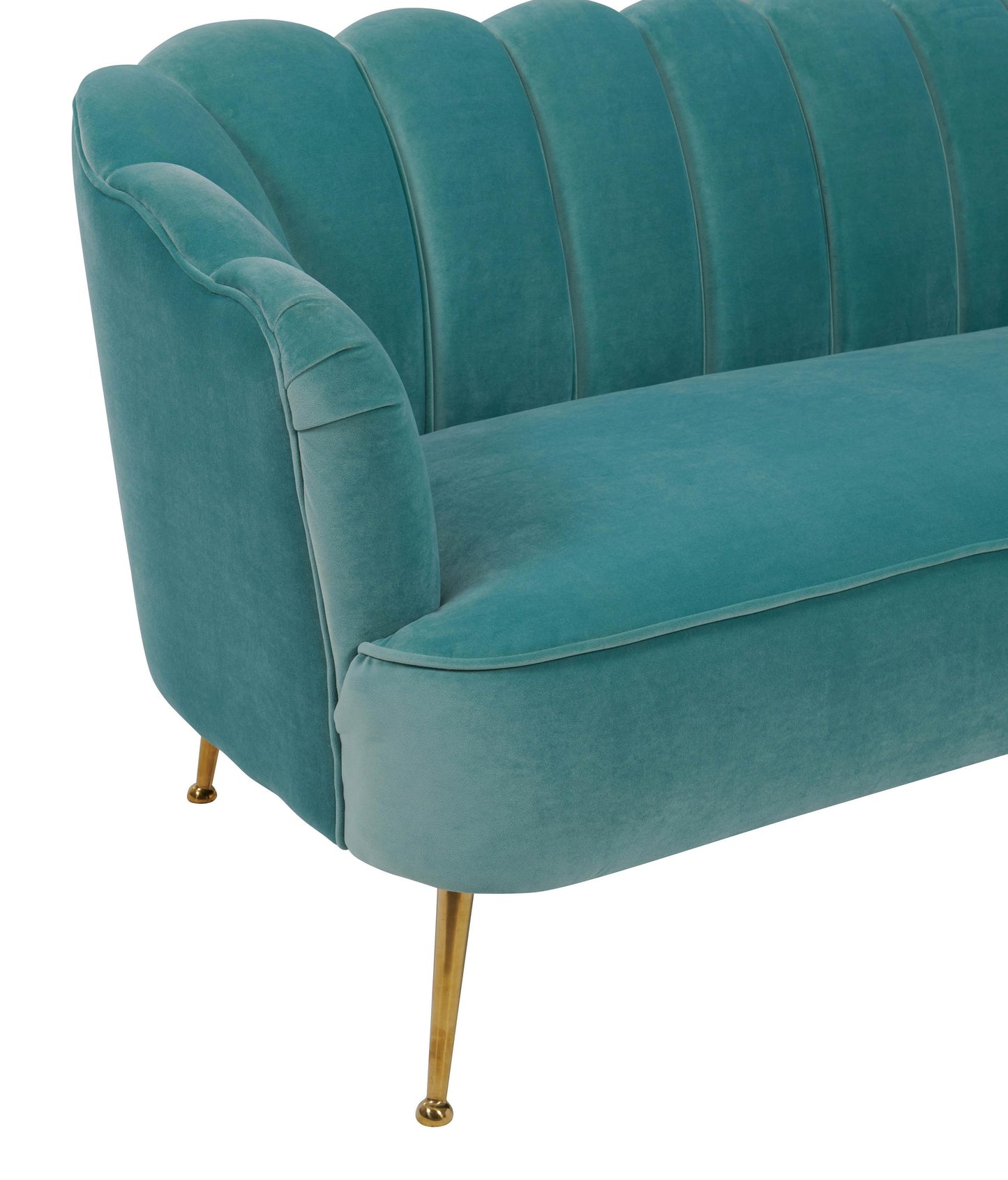 Daisy Petite Sea Blue Velvet Sofa