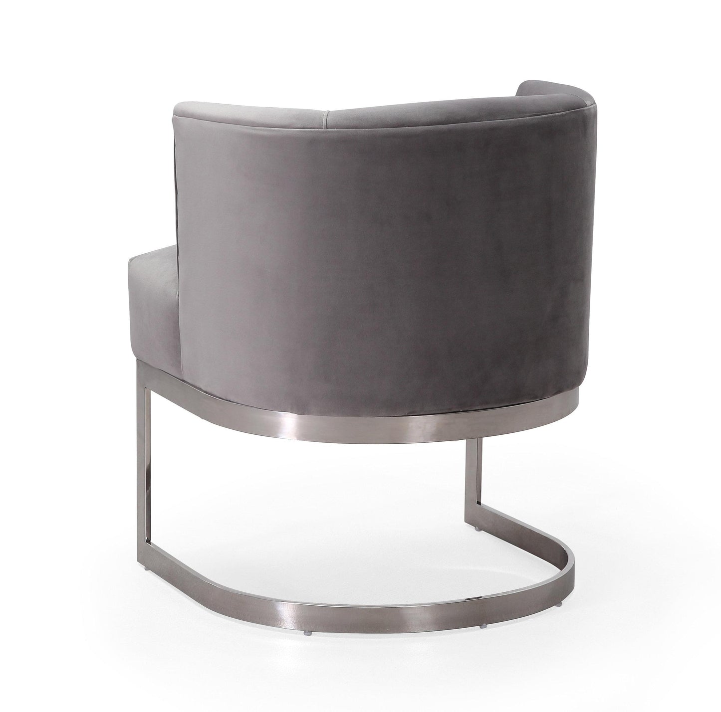 Eva Grey Velvet Chair