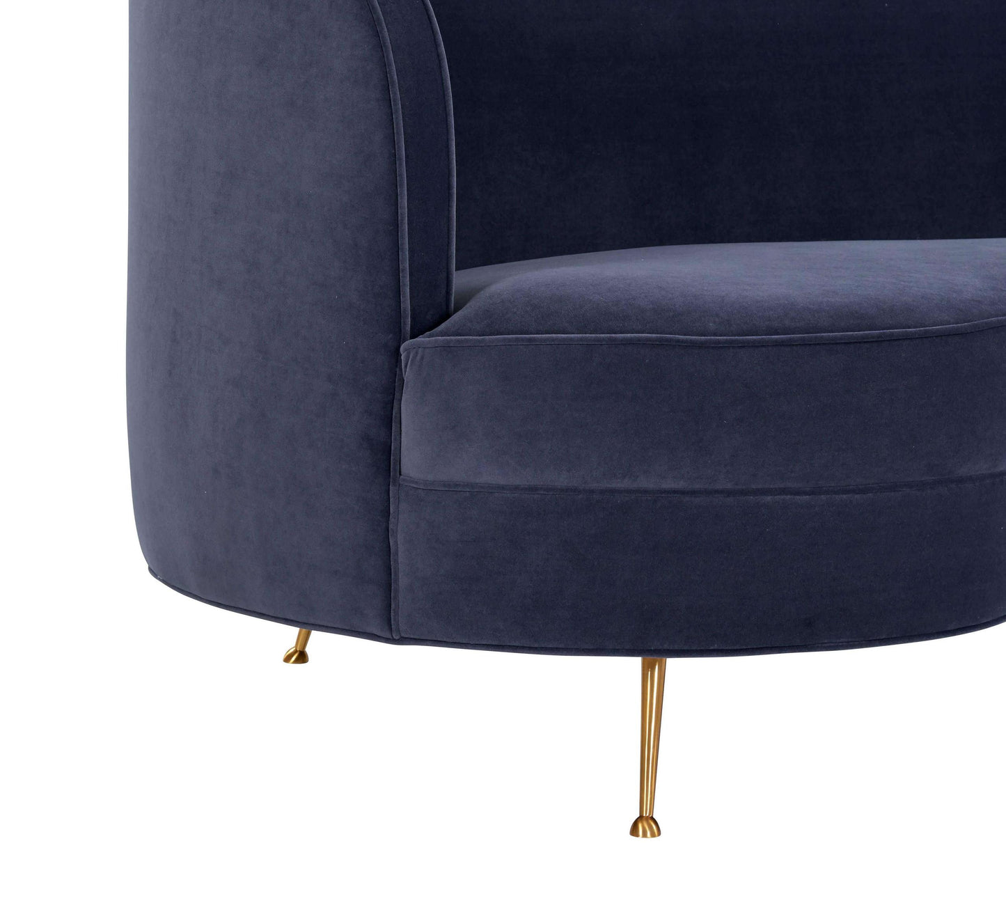 Flare Dark Grey Velvet Sofa