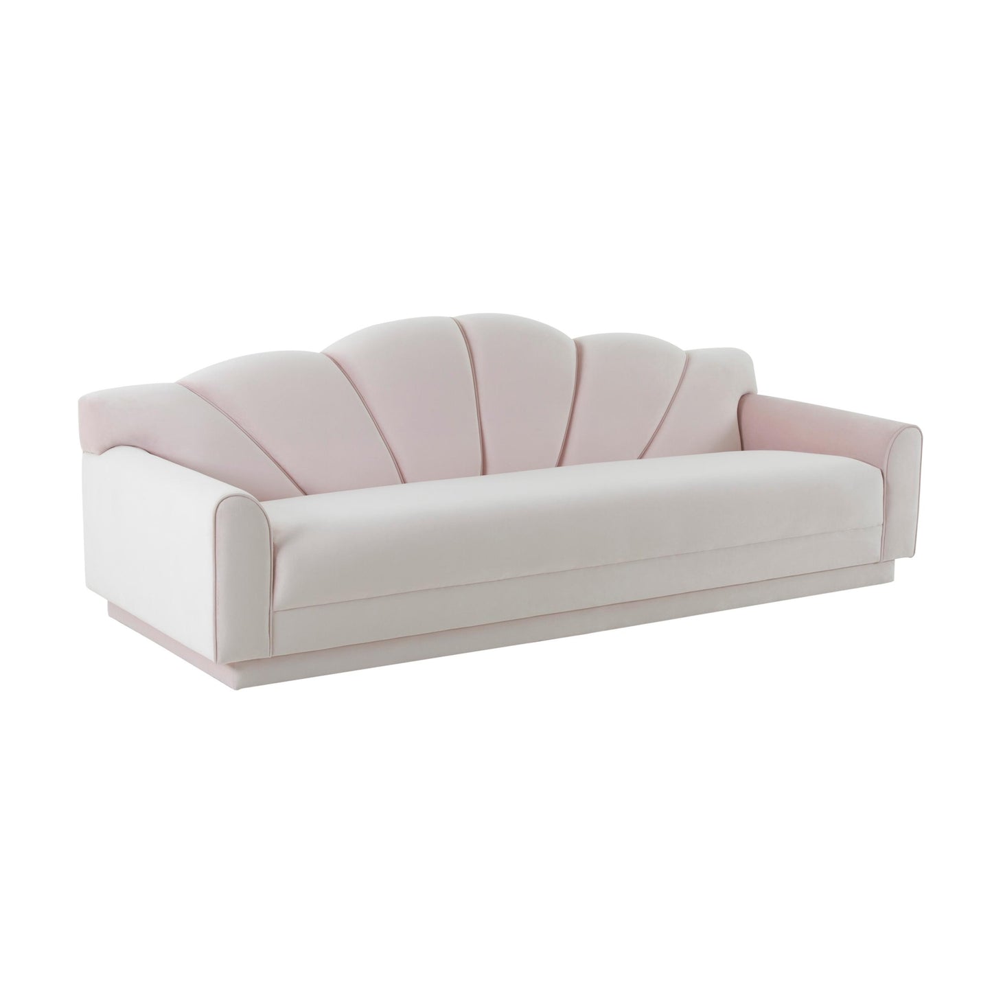 Bianca Blush Velvet Sofa