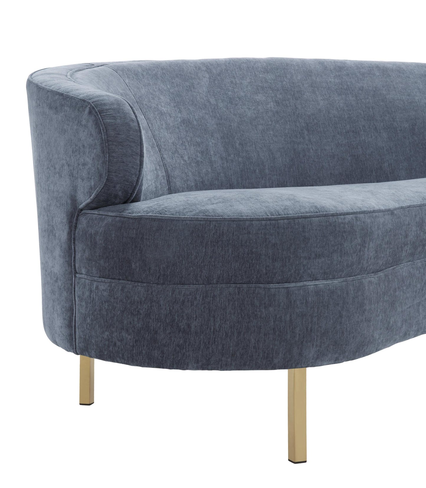 Baila Grey Velvet Sofa